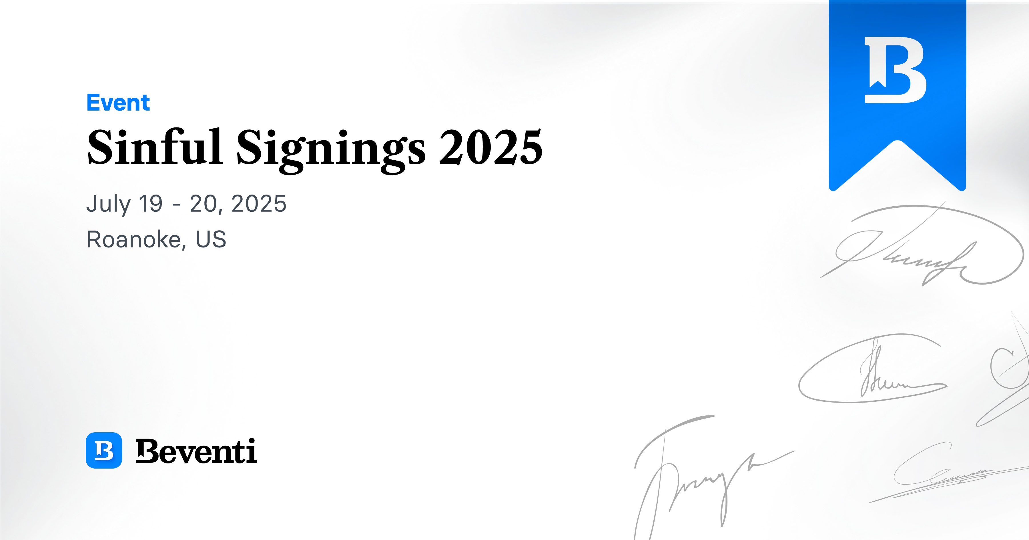 Sinful Signings 2025